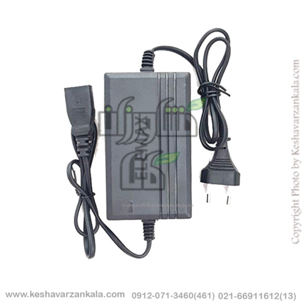 شارژر سمپاش شارژی 1.7 آمپر چینی شارژ سریع برند elemax , شارژر 1.7 آمپر برند المکس ، آداپتور 1.7 آمپر elemax , شارژر سمپاش 1.7 آمپر برند elemax , شارژر کودپاش 1.7 آمپر برند elemax