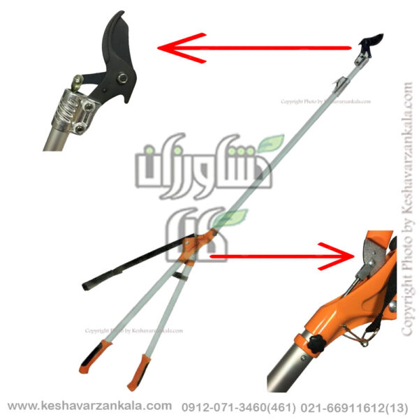 قیمت قیچی شاخه زن دسته بلند تلسکوپی بهکو مدل BEHCO BH-L2611 , قیچی هرس دسته بلند تلسکوپی BEHCO BHL2611 , قیچی دسته بلند تلسکوپی بهکو مدل BH-L2611 , قیچی تلسکوپی 4.5 متری بهکو , behco-bh-l2611-handle-gardening-scissors